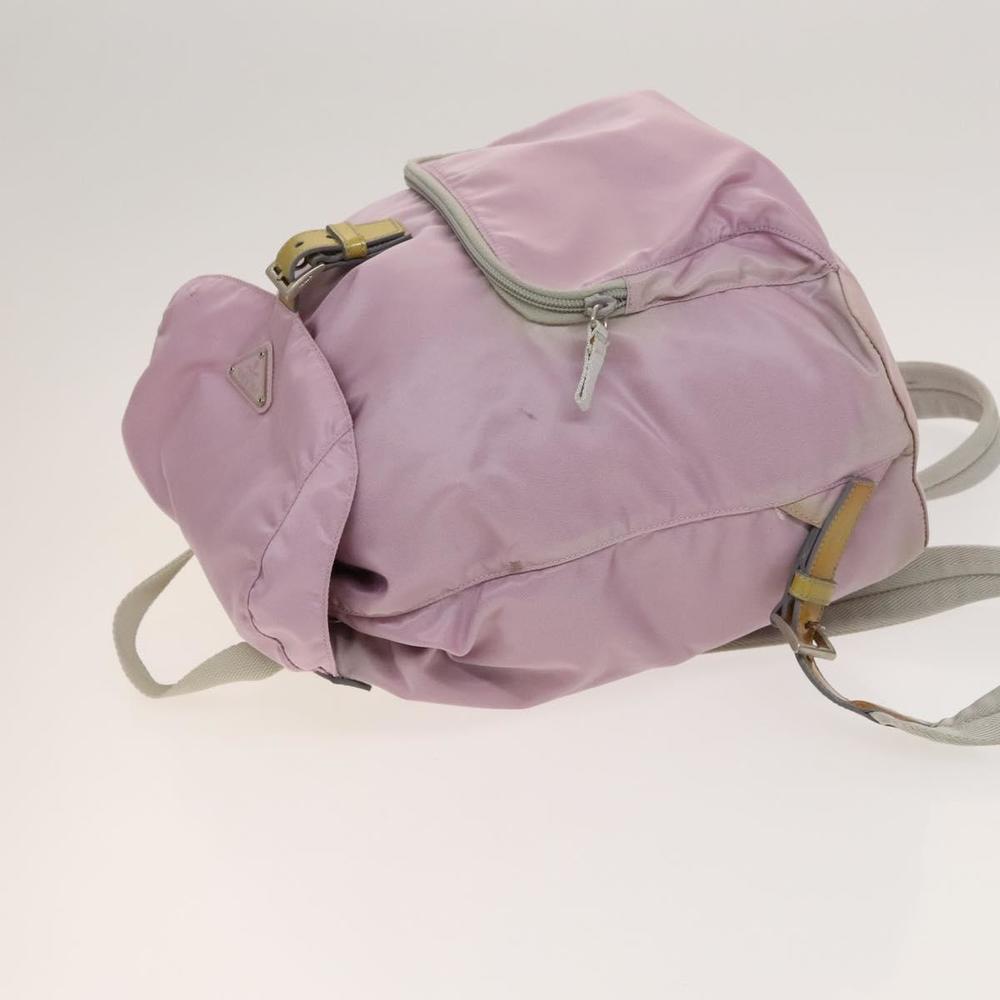 PRADA Backpack Nylon Pink Silver Auth fm4758 - Picture 4 of 16